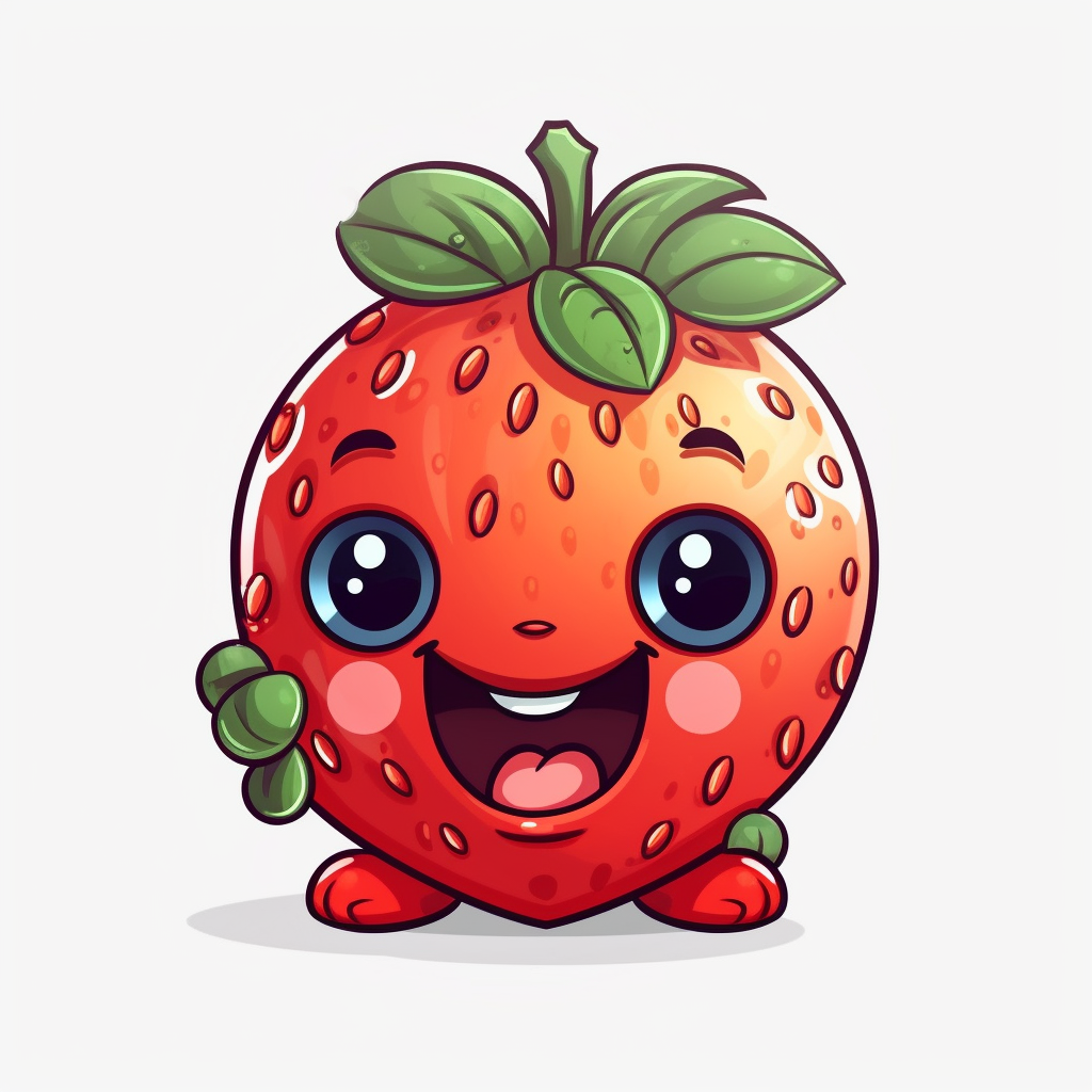 happy strawberry cliparts