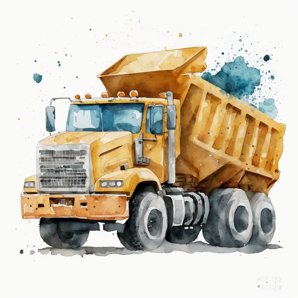 dump truck clipart