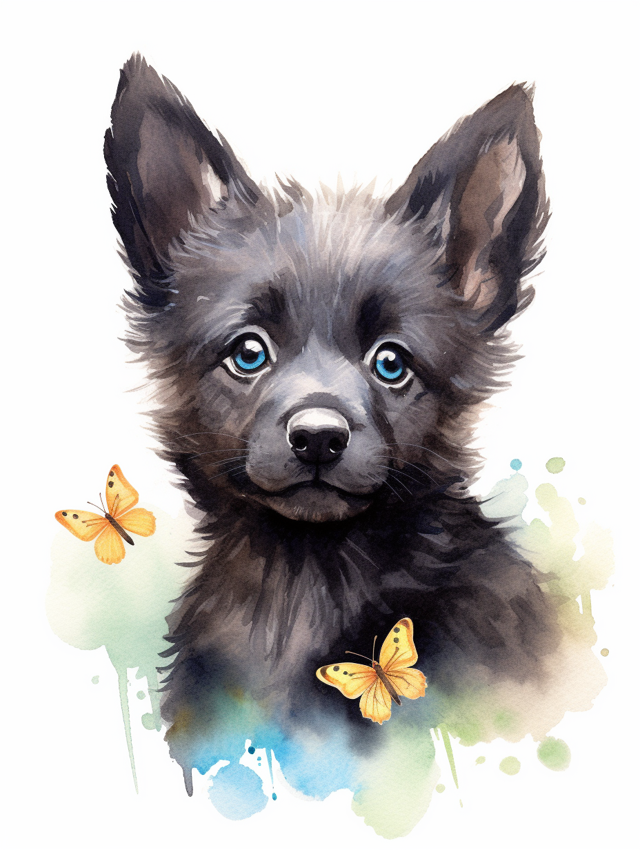 happy wolf cliparts