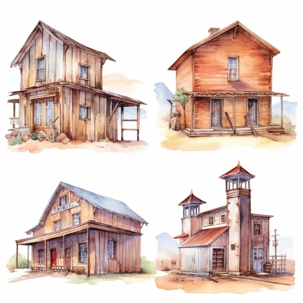 old building cliparts