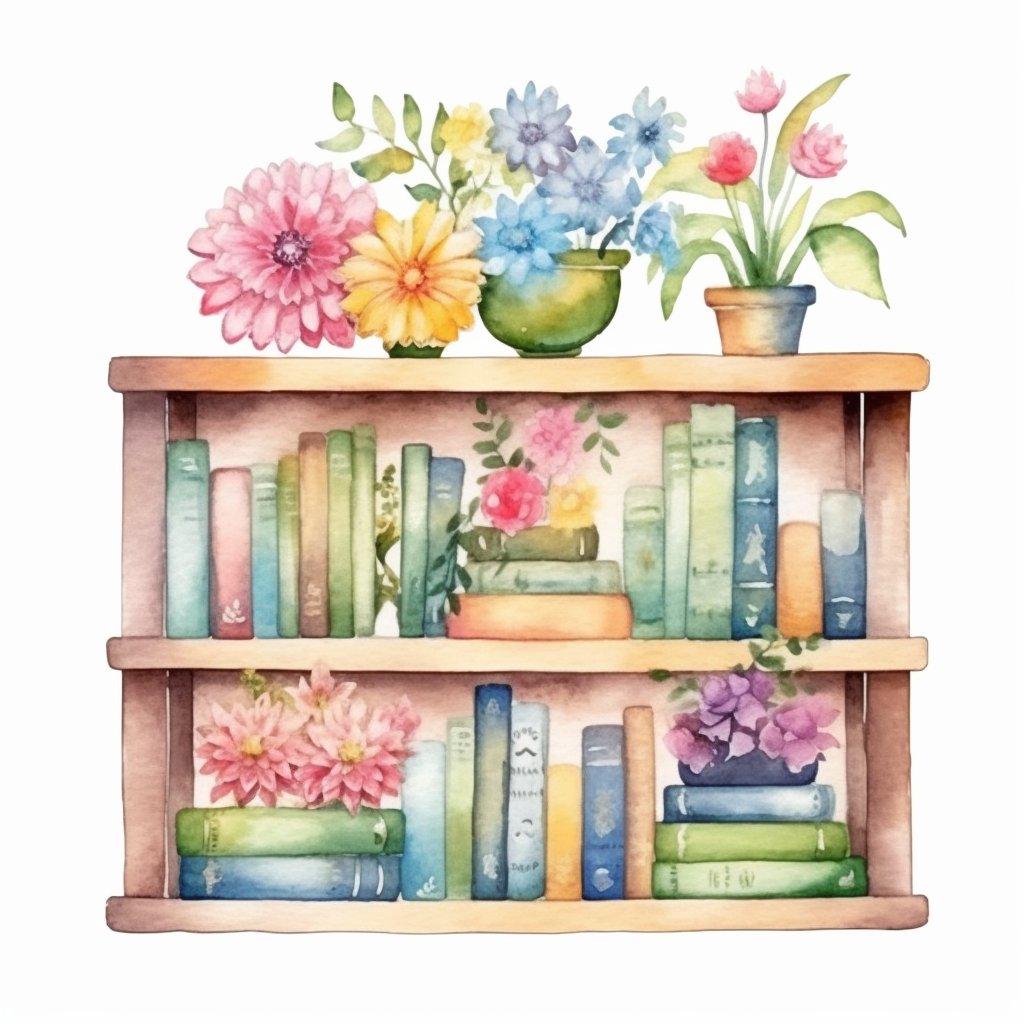 bookshelf cliparts