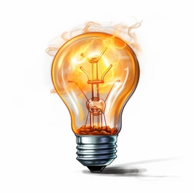 cartoon, clipart, stock photograph, white background, lightbulb