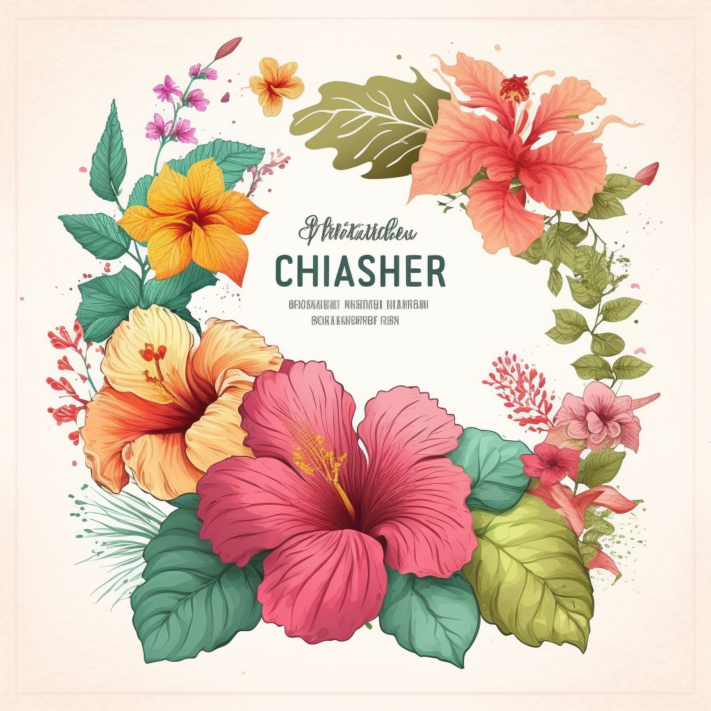 hibiscus frame cliparts