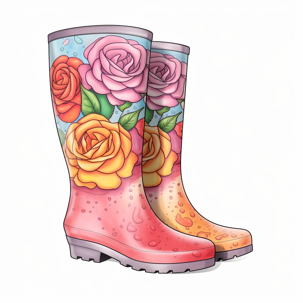 black boot cliparts