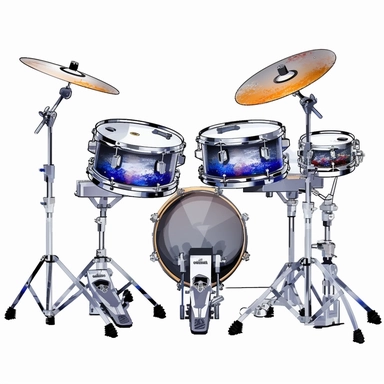 Electronic Drum sharp illustration clipart, watercolor art, insane detail, white background
