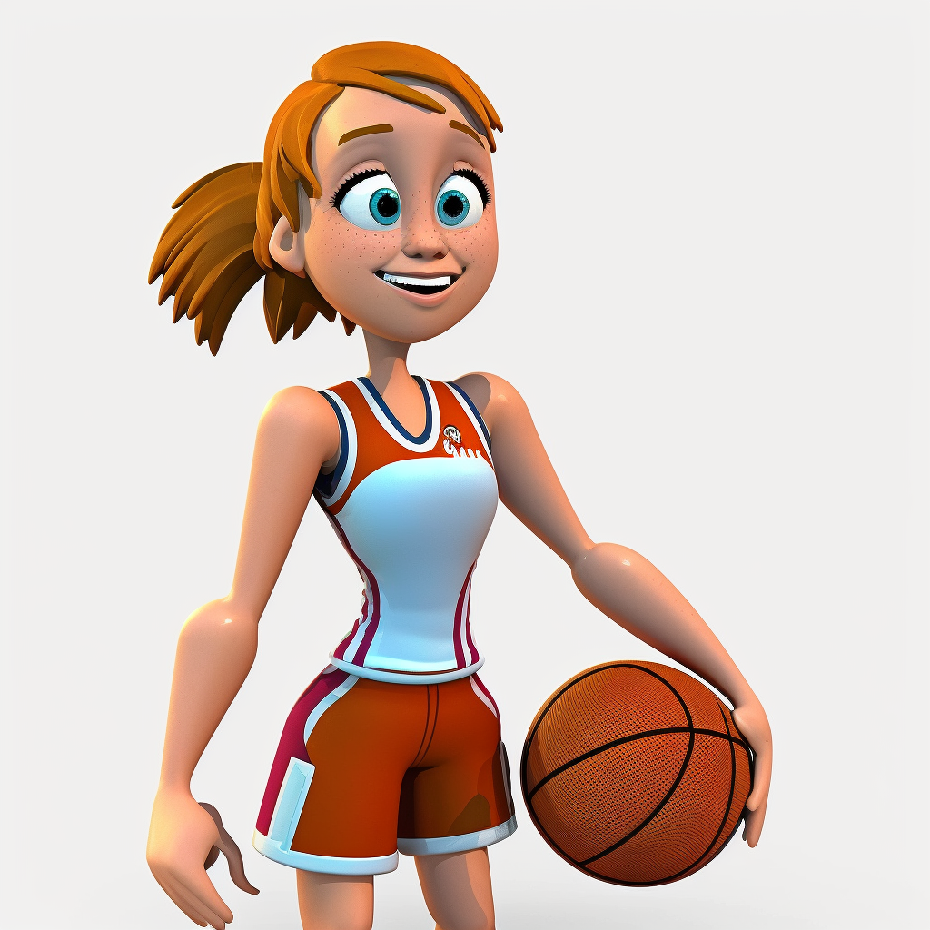 basketball girl cliparts