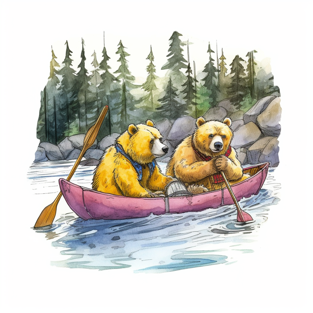 canoeing cliparts