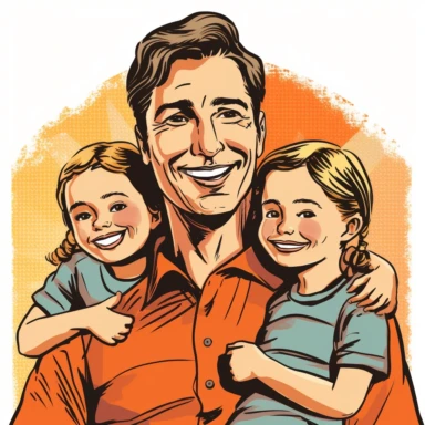 family, father, clipart,