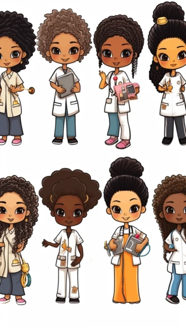 2 girls per grid, Nurses, lab coats, Black Girl Magic, Beautiful braided hair styles, Fashion Nova Themed Clipart, Black Girls Magic Clipart, Black Women Clipart, Black Girls PNG, Black Girl Sticker/Planner/Journal/Print Lady boss clipart, Boss Fashion clipart, Fashion Girl Clipart, Boss Girl clipart, Fashion Illustration, Afro lady clipart