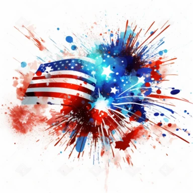 independences day clipart white background
