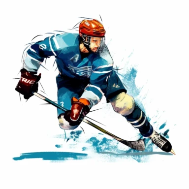 ice hockey clipart, white background
