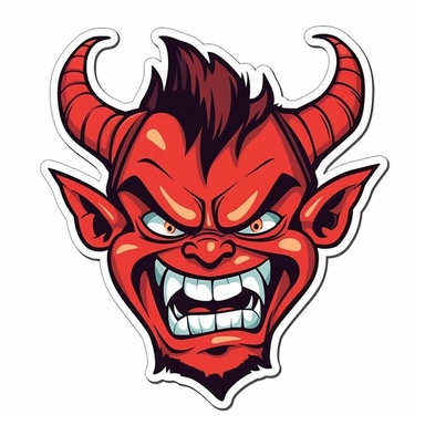 clipart sticker of Devil