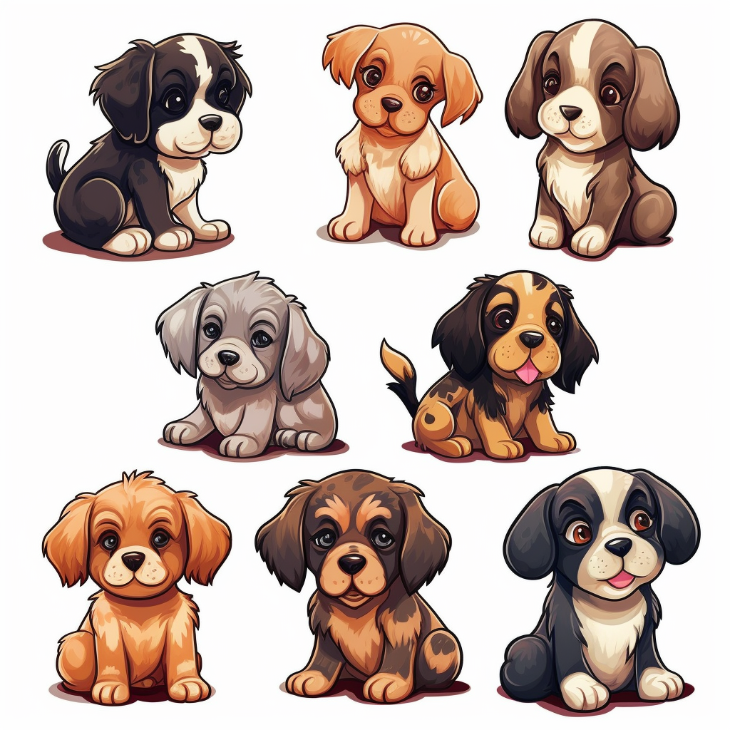 cute puppy clipart