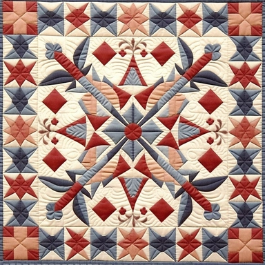 antique quilts, white background, clipart--q2--v5.1