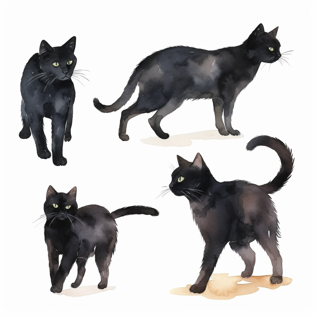 cat profile cliparts
