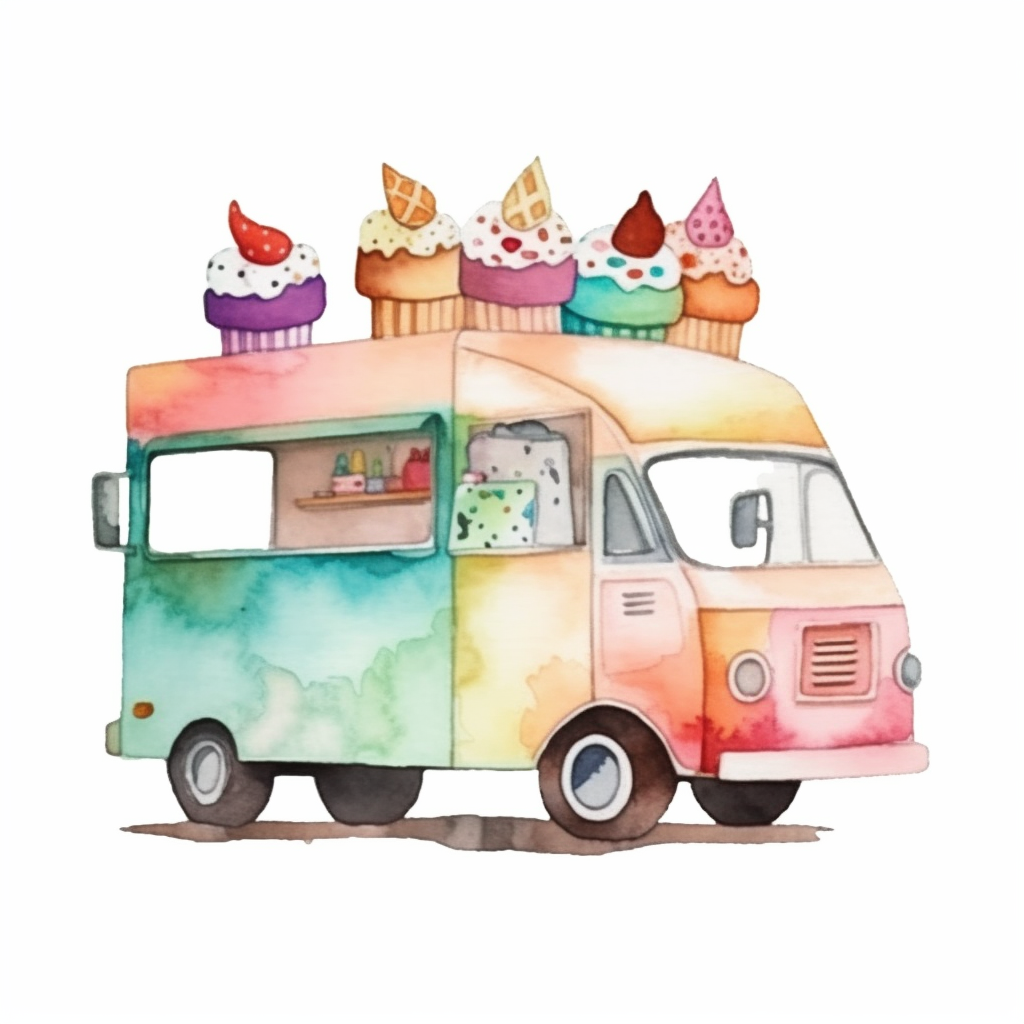 ice cream truck clipart