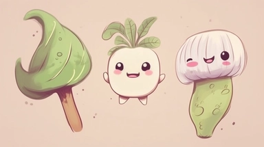 a line art picture of a cute vegetables clipart, coloringbook for cute baby, painting for coloringbook, minimal brushstrokes, thin black lines