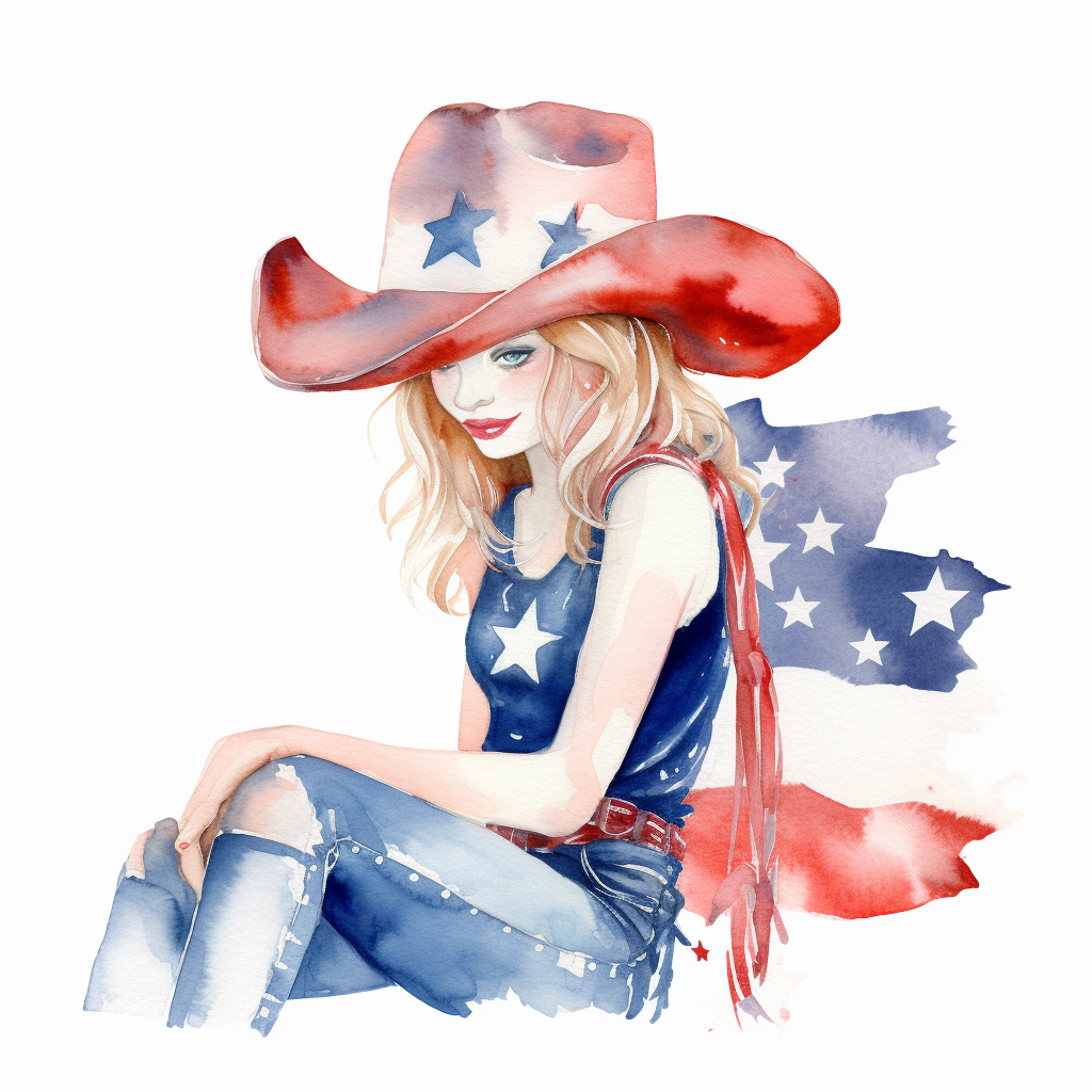 girl cowboy cliparts