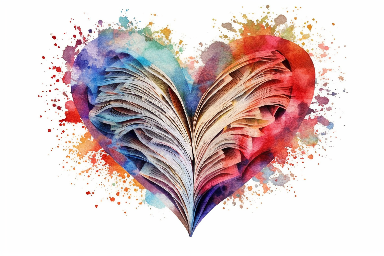 heart book cliparts
