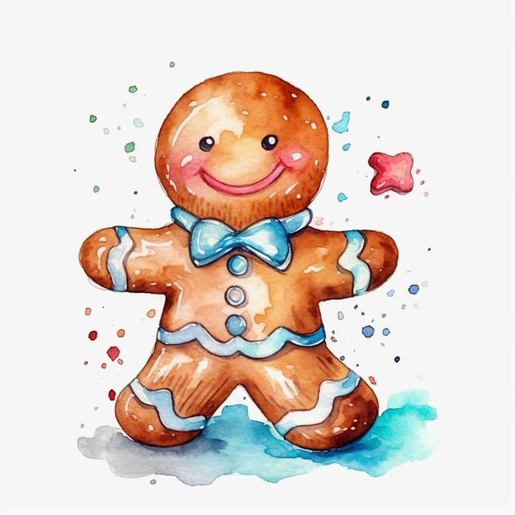 gingerbread man clipart