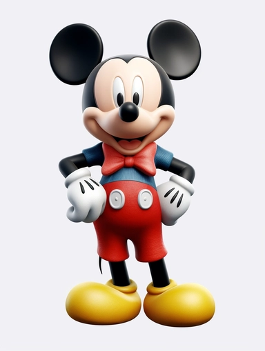 disney mickey mouse clipart, transparent png download, in the style of selective focus, 3d