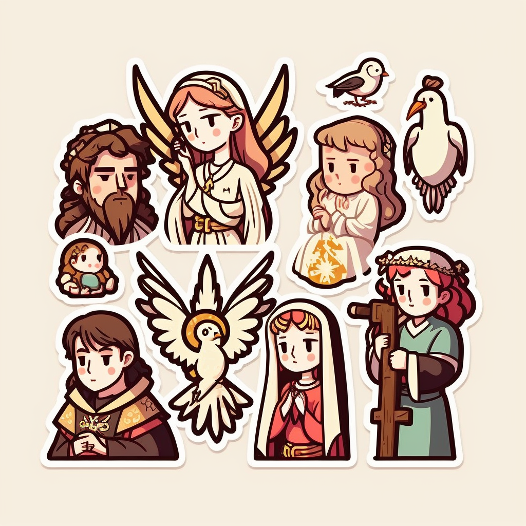 nativity animals cliparts