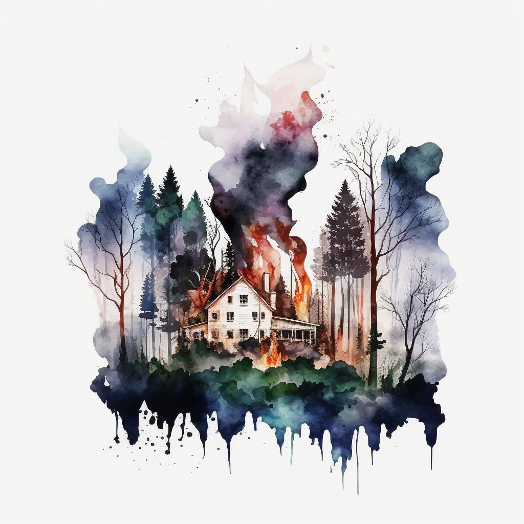 forest fire clipart