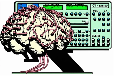 1995 clipart synthesizer mad genius huge brain