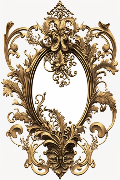 victorian baroque Versailles frame clipart