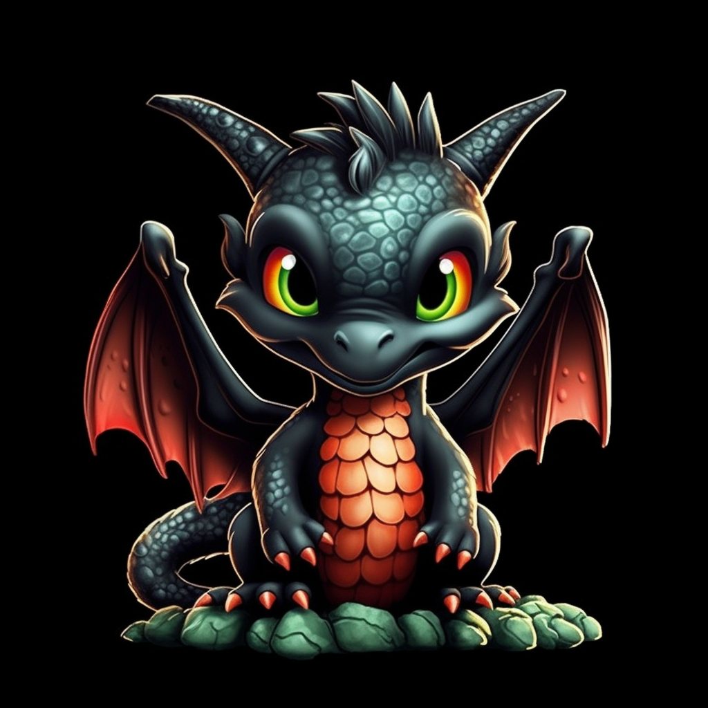 black dragon cliparts