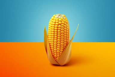High-resolution, photorealistic clip art of a [corn], isolated on a clean [candy] background, this image features no border, frame, text, or typography, ensuring a clean and clear visual, the expert lighting and texture details showcase object simplicity
