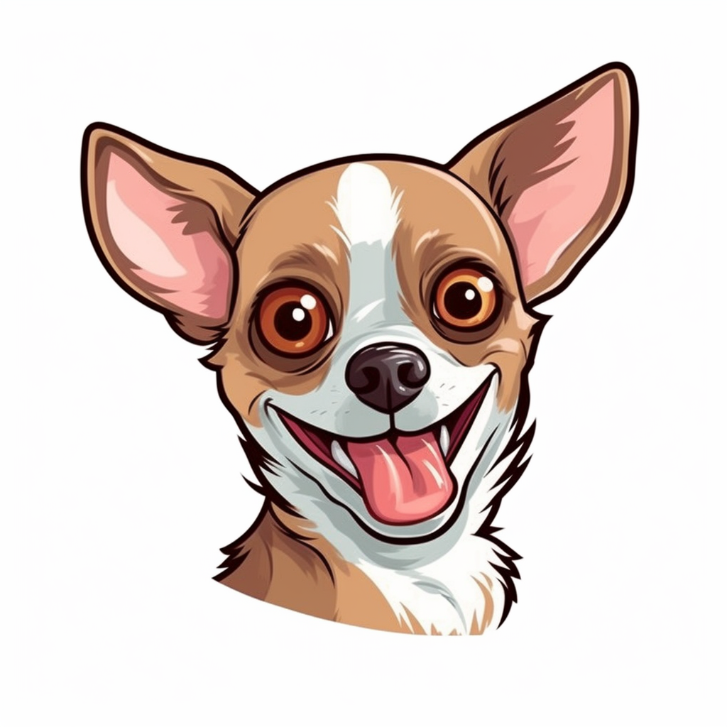 Cute Puppie Chihuahua Mexican Face, Laughing At Loud, Funny Face 