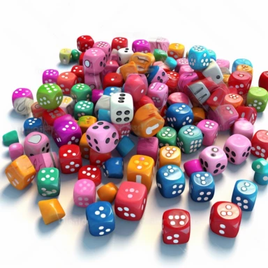 generate cute semi-realistic 3d math manipulatives clipart, close up, isolated on white background