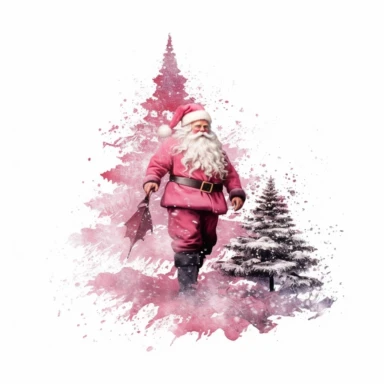 christmas png, pink christmas clipart, western christmas png, santa png, shirt png christmas, christmas sublimation designs, christmas tree, pink christmas png, christmas digital download, hand drawing on white background 8k--16:9
