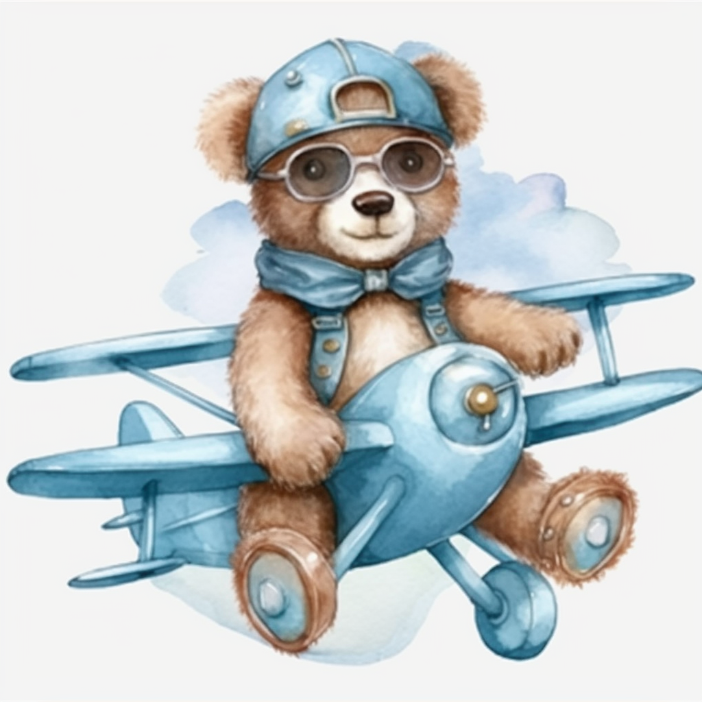 blue plane cliparts