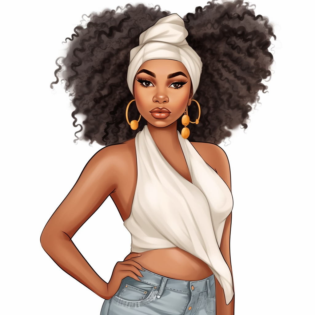 black girl cliparts