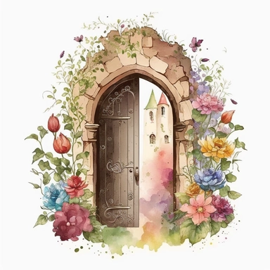 Door of a castle with flowers watercolour art style clipart. If you're looking for watercolor clipart illustrations of a castle with flowers, there are several options available online. One of the options is a premium vector of a castle with flower watercolor clipart illustration on freepik.com[1]. The premium image can be downloaded in eps and jpg file types, and users can unlock the file to get unlimited access to over 40,867,000 premium assets. Freepik.com also offers a variety of castle door