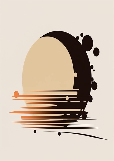 Black and White, clean background, beige background, Abstract, Minimalistic, Chic, Neutral, clean edges, highcontrast, sunset, wallpaper, minimalist strokes, unpolished authenticity, background in one color, not a painting, clipart, not real, simple, solar system from far away, earth, mars, merkury, jupyter, uranus, venus, neptun