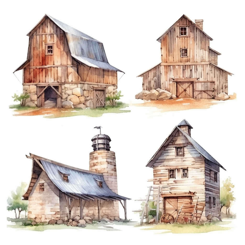 old barn cliparts