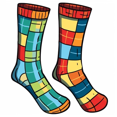 clipart sticker of socks