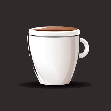create a minimalistic coffee cup, clip art