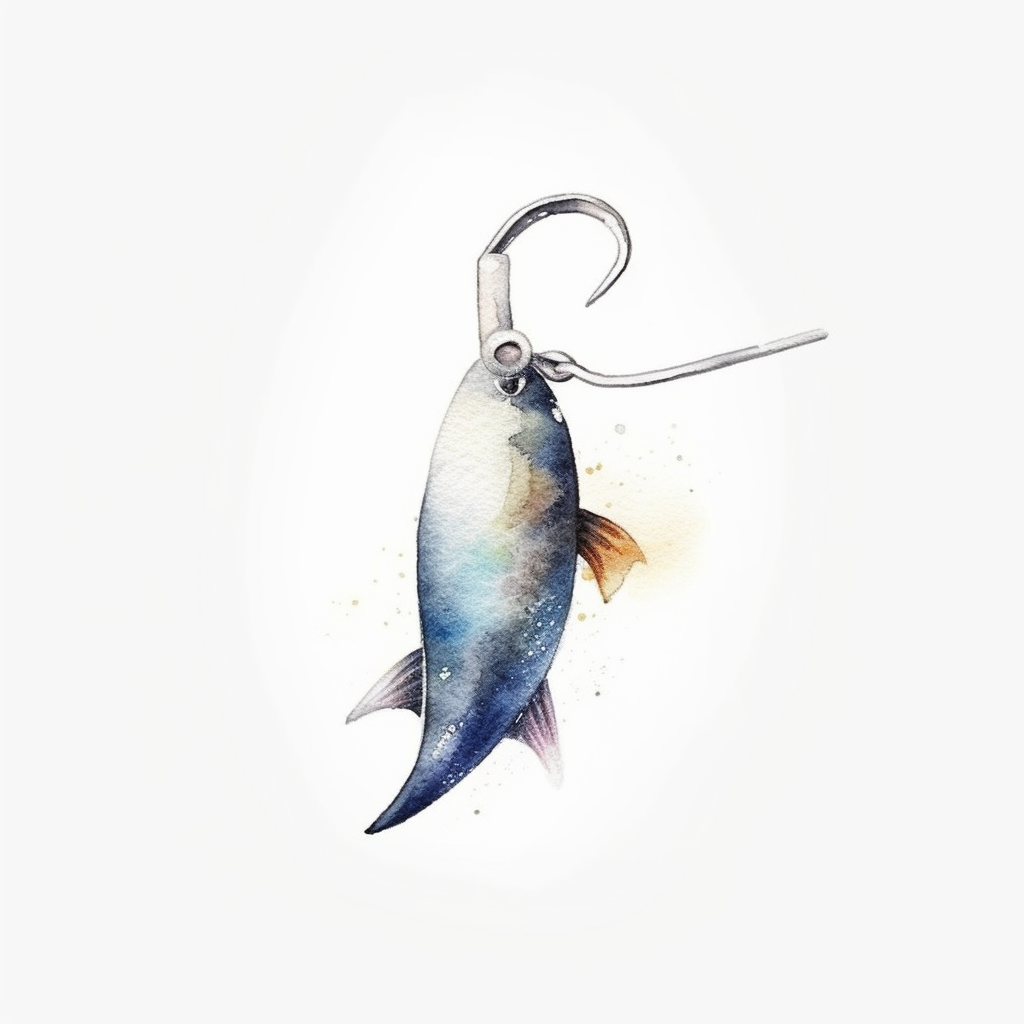 fish hook clipart