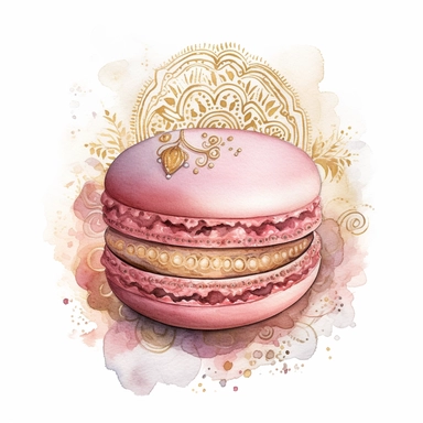 Watercolored pencil style illustration, boho style macaron, beige pink gold, isolated on a white background, PNG file clipart style, Dennis Wojtkiewicz, Amanda Clark, Lowell Herrero,