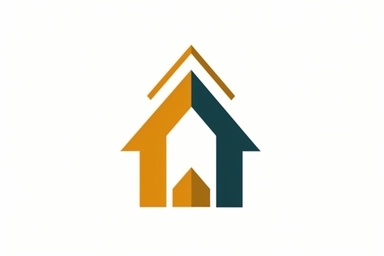 real estate logo, Vector, clipart style, colorful, minimal, logo design, white background