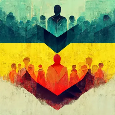 ethics, morality, moral psychology, value judgment, right and wrong behavior, ethics and christianity, people on streets, vector clipart, digital painting artwork 8k octane, simple digital illustration