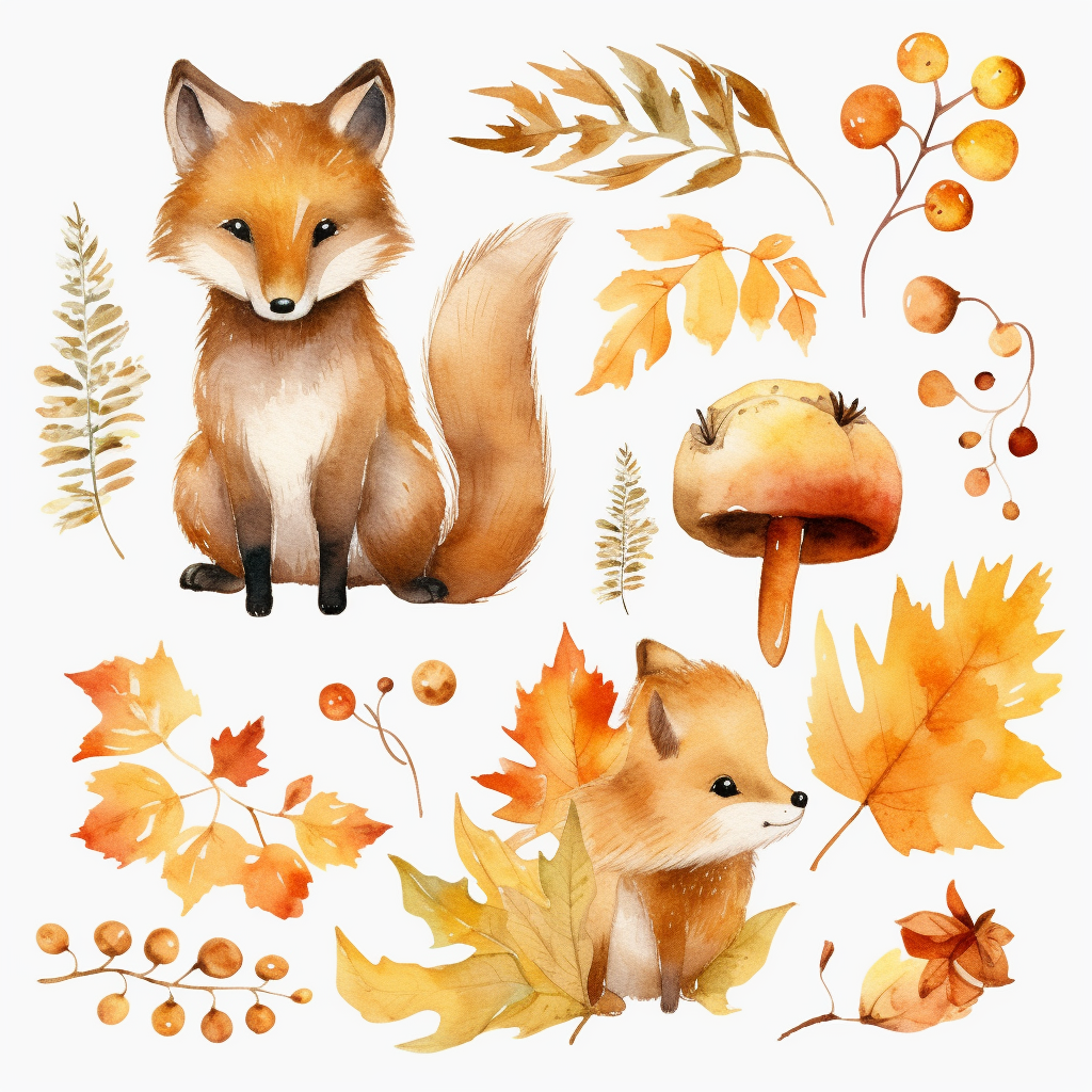 flower animals cliparts