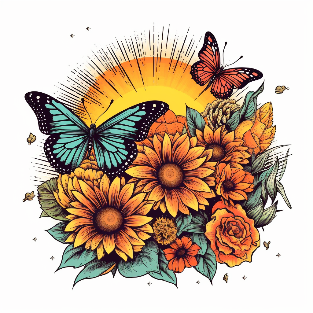 butterfly border clipart