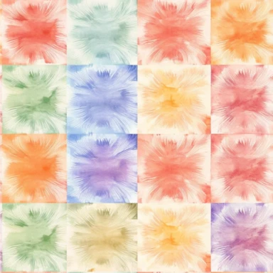 Nine abstract watercolor background vector clipart, in different light pastel colors, rounded, hazy romanticism, free brushwork