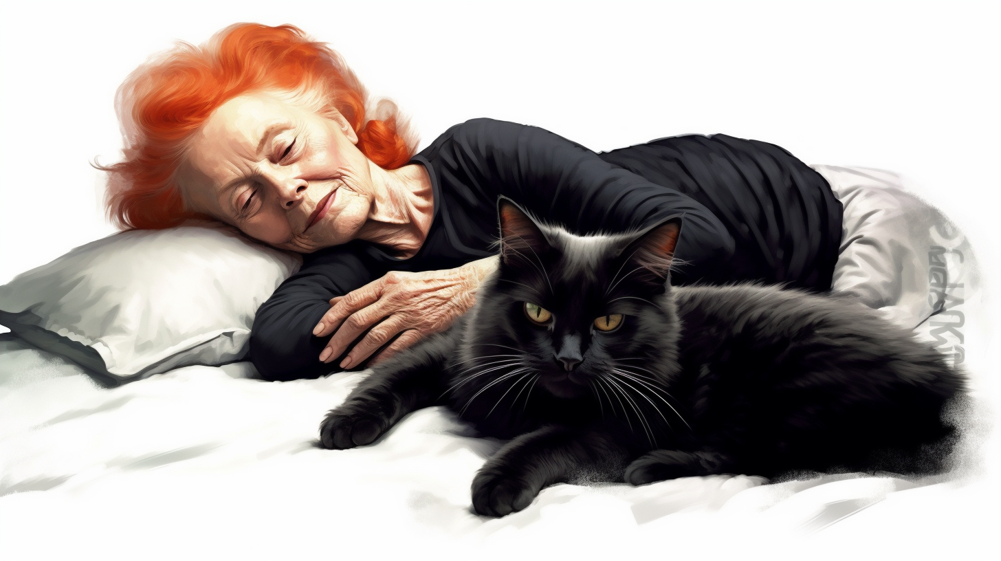 cat black and white clipart