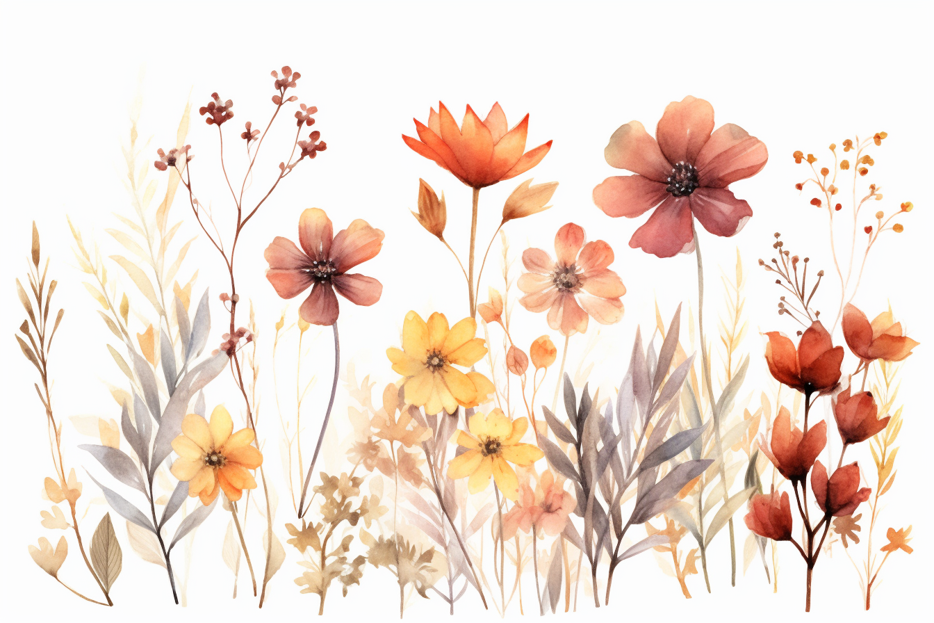 maroon flower cliparts
